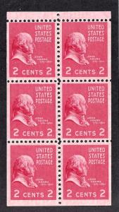 806b Mint,OG,/NH... Booklet Pane... SCV $5.50