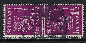 FINLAND 169 VFU PAIR Z5678-1