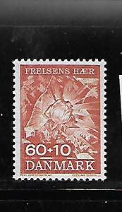 DENMARK, B40, MINT HINGED,SYMBOLIC ROSE