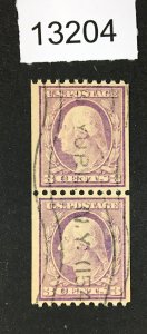 MOMEN: US STAMPS  # 489 PAIR USED VF  LOT #13204