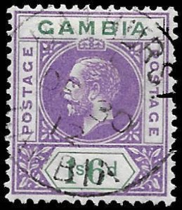 Gambia 82   1912   1 sh  6 d  fine used