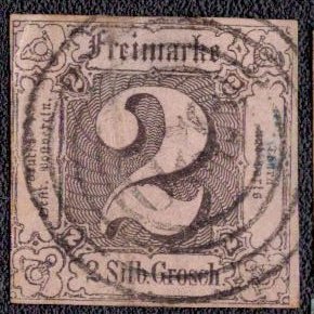 Thurn and Taxis - 6 1852 Used