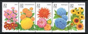 US 2997a MNH VF Garden Flowers Complete set