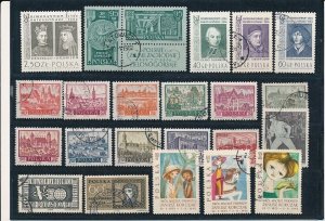 D397405 Poland Nice selection of VFU Used stamps