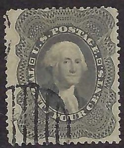 US Scott #37 Used F-VF APS Cert 1997 Clean