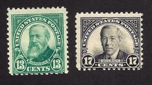 622, 623 Mint,OG,LH... SCV $20.00