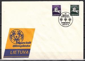 Lithuania, 1992 Agency issue. Special Olympics cover with cancel.