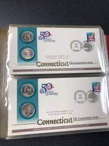 United States First Day Of Mintage-Official States Coin (30 Covers ,60 Quarters)