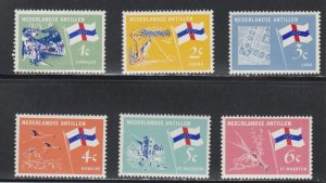 Netherlands Antilles # 295-300, Flags, Mint NH, 1/2 Cat.