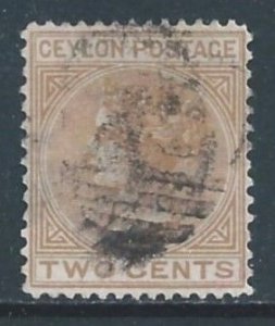 Ceylon #63 Used 2c Queen Victoria