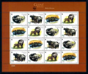 [94491] Guinea Bissau 2002 Wild Life Buffalo WWF Sheet MNH