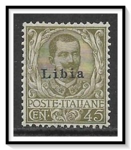 Libya #10 Victor Emmanuel III Surcharged MH