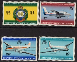 Thematic stamps BRITISH VIRGIN IS 1968 AIRPORT 228/31 mint
