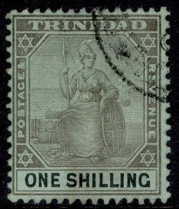 TRINIDAD EDVII SG143, 1s black/green, FINE USED.