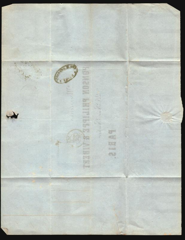 France 1856 Commercial Circular to Paris - Z15700