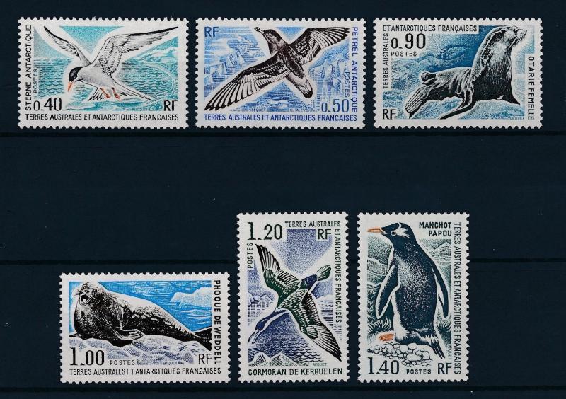 [37840] TAAF 1976 Marine life Birds Seal Penguin MNH