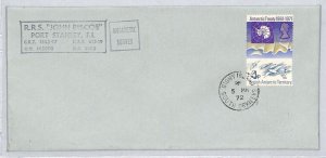 BRITISH ANTARCTIC TERRITORY Cover Signy Island SURVEY BASE Cachet 1972 Ship ZK82