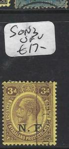 TANGANYIKA  (PP3005B)  NYASALAND 3D  OVPT NF  SG N3   VFU