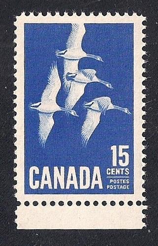 Canada #415 15 cent Canada Geese mint OG NH EGRADED VF-XF 87