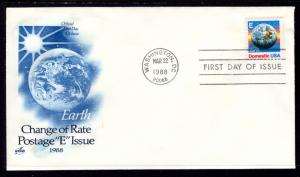 US 2282 E Earth Booklet Single Artcraft U/A FDC