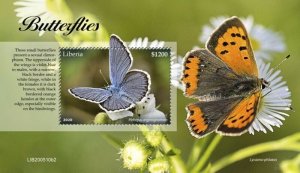 Liberia - 2020 Butterflies, Reverdin's Blue - Stamp Souvenir Sheet - LIB200510b2