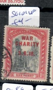 BAHAMAS    WAR TAX 1D    SG 101    VFU     P0303A H