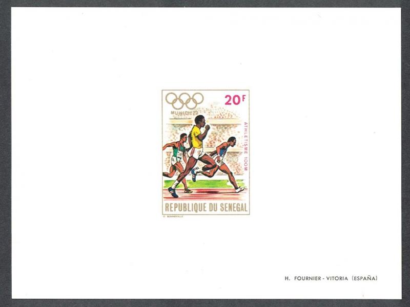 Senegal Olympic Games Munich 100f Running De-Luxe SG#497