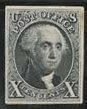 USA SC #4P4 1875 5c (1847) Plate on Card CV $250.00