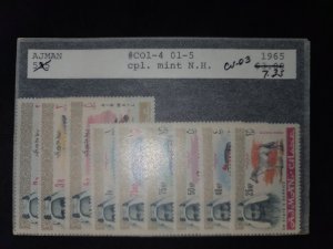 Ajman #CO1-4 + O1-O5 MNH 2 Complete Sets CV$13.70