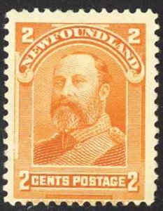 Canada Newfoundland Sc# 81 MH (a) 1897-1901 2c King Edward VII