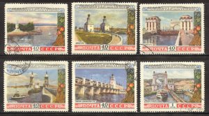 Russia Scott 1666-71 UH/HROG(CTO) - 1953 Volga River Issue - SCV $8.00