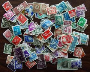 Packet, Romania, about 100-150 stamps