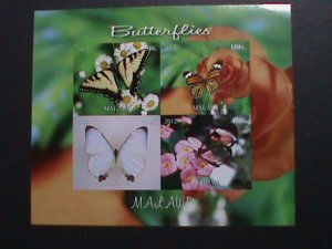 MALAWI-2012-COLLECTIBLE- BEAUTIFUL LOVELY BUTTERFLY IMPERF-MNH S/S-VERY FINE
