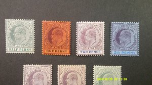 Lagos 1904 Scott# 40-49 Complete Mint Hinged/Light Hinge VF-XF (C) set of 10