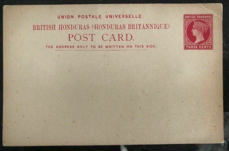 Mint British Honduras Original Early Postal Stationary Postcard Cover