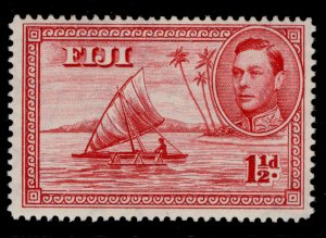 FIJI GVI SG252b, 1½d carmine, M MINT. Cat £32. PERF 14