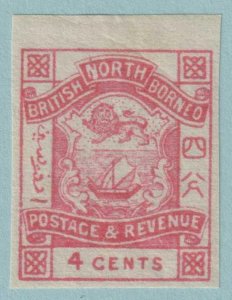 NORTH BORNEO 39 IMPERFORATE  MINT HINGED OG * NO FAULTS VERY FINE! - REF