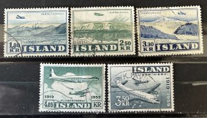 Iceland #C27-C31 Used- SCV=$27.85*