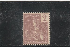 Indo-China  Scott#  25  MH  (1904 France)