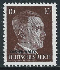 Russia - German Occupation, Sc #N15, 10pf MH