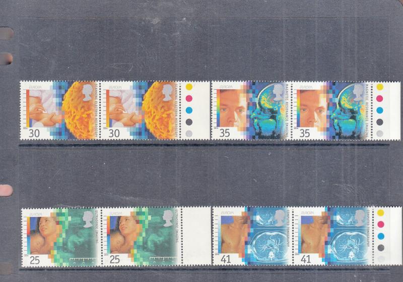 MEDICAL DISCOVERIES 1994 UNMOUNTED MINT PAIRS SG1839-SG1842