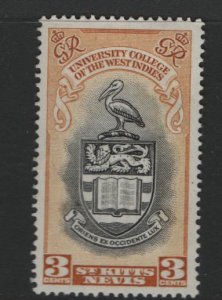 ST. KITTS-NEVIS 105 Hinged, 1951 University Issue