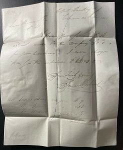 1846 Coleraine North Ireland England Letter Sheet Cover To Ballymoney 