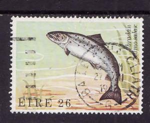 Ireland-Sc#527-used-26p Salmon-Fish-1982-