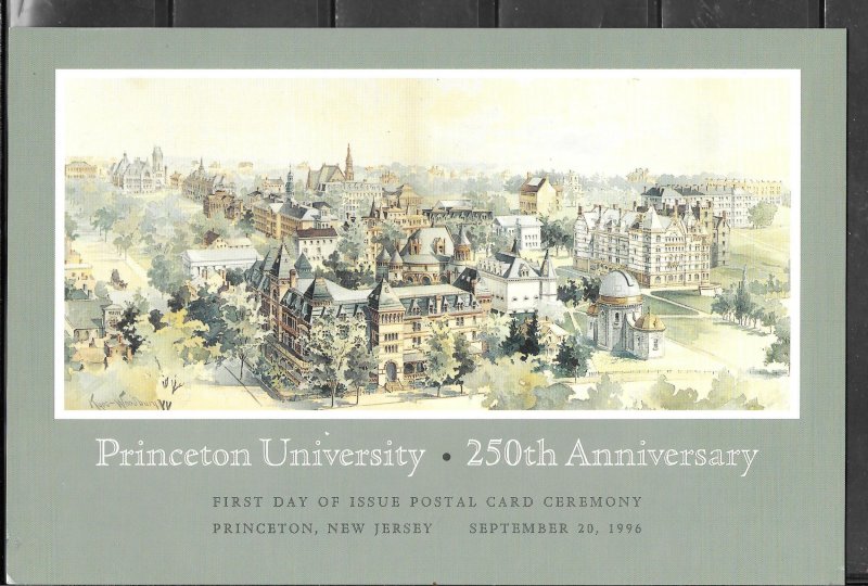 #UX263 FDC USPS Ceremony Program Princeton University (13029)