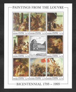 SE)1993 SIERRA LEONE ART SERIES, BICENTENARY OF THE LOUVRE PAINTINGS, JEWISH