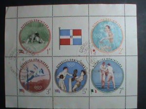 DOMINICA STAMP 1960- SC#529a-17TH OLYMPIC GAMES-ROME USED S/S- VERY FINE