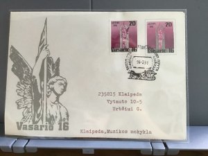 Lithuania 1991 stamps cover R29365