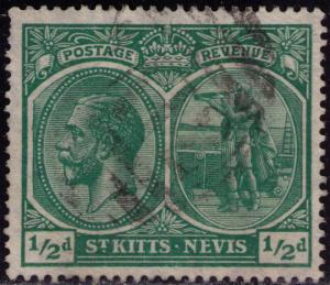 St. Kitts-Nevis # 24  Used VF light  cancel Cat $ 6