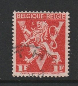 1941 Belgium - Sc 311 - used VF - 1 Singles - King Leopold III